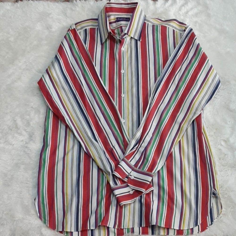 Ralph Lauren Mens Size 16 Purple Label Shirt